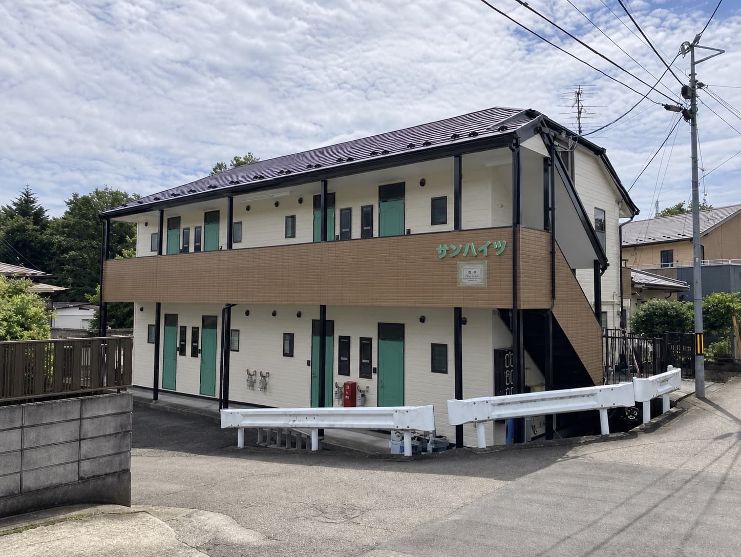 サンハイツの外観(施工後)